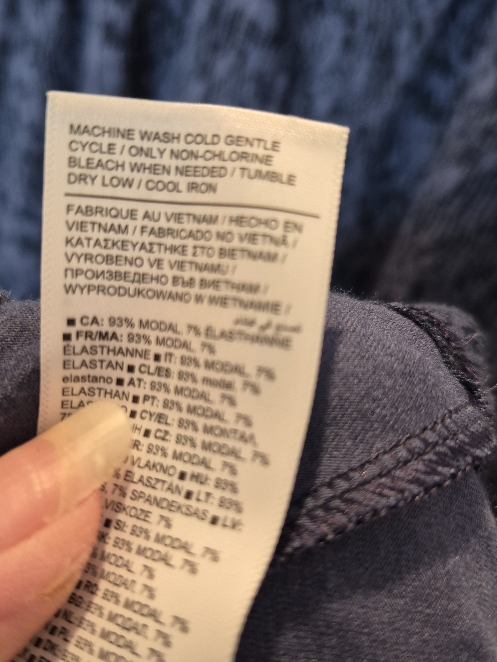 Athleta Navy Blue Printed Sleeveless Midi Dress - Picture 5 of 5